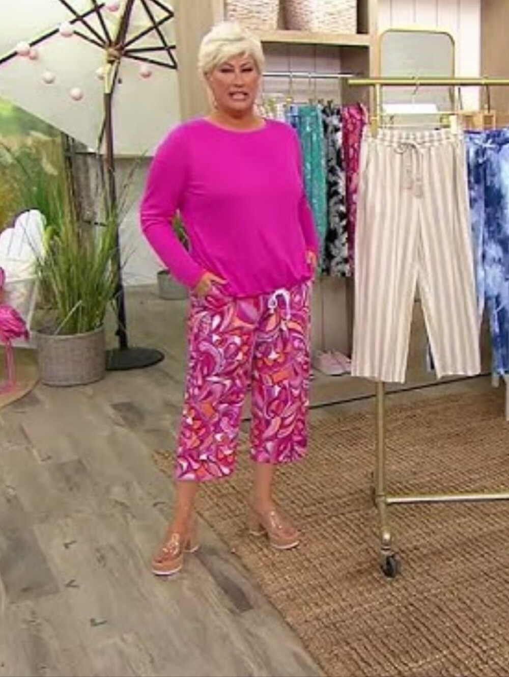 Belle Beach Cabana Knit Crop Pant - Picture 2 of 3